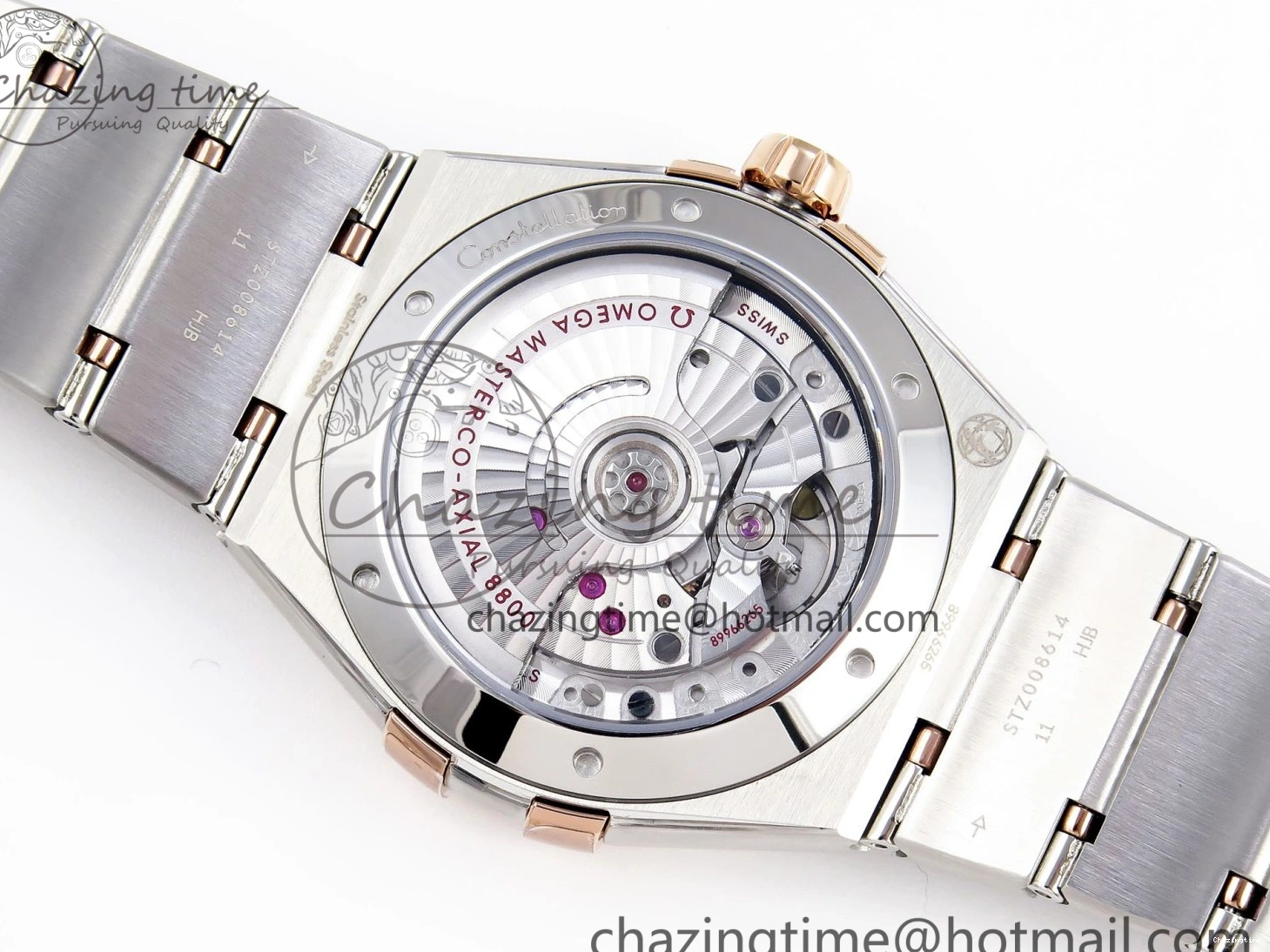 0511 Constellation 39mm SS RG ASWF 1:1 Best Edition White Diamonds Dial on SS RG Bracelet A Minimalist 7772